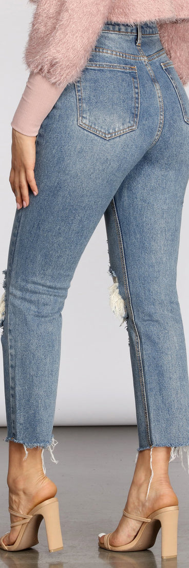 High Waist Distressed Denim Pants provides a stylish start to creating your best summer outfits of the season with on-trend details for 2023!