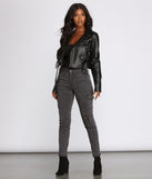 High Rise Skinny Cargo Pants for 2023 festival outfits, festival dress, outfits for raves, concert outfits, and/or club outfits