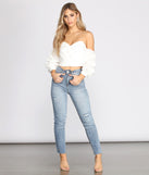High Rise Destructed Denim Jeans provides a stylish start to creating your best summer outfits of the season with on-trend details for 2023!