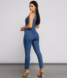 Denim Diva Sleeveless Catsuit provides a stylish start to creating your best summer outfits of the season with on-trend details for 2023!