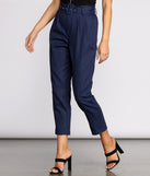 Belted Tapered Denim Pants provides a stylish start to creating your best summer outfits of the season with on-trend details for 2023!