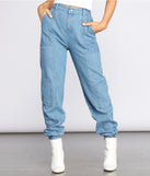 Casual Cargo Denim Joggers for 2023 festival outfits, festival dress, outfits for raves, concert outfits, and/or club outfits
