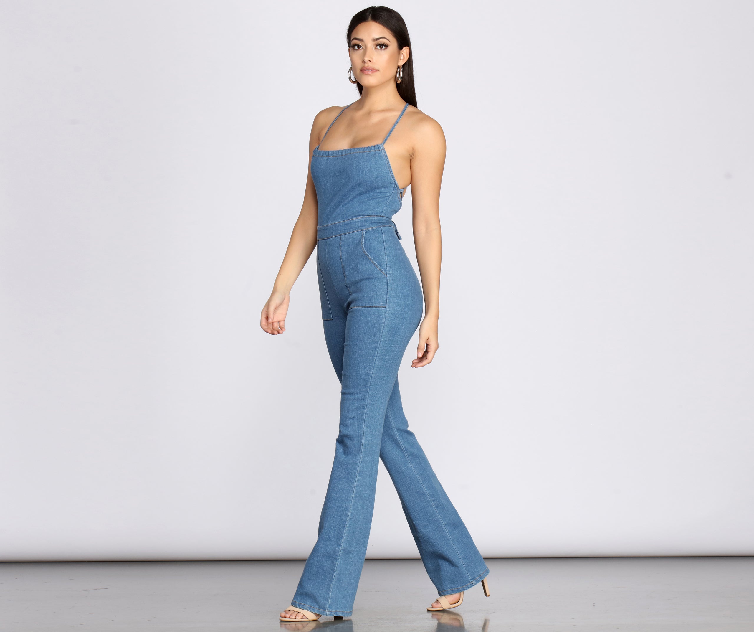 Jumping To Conclusions Denim Jumpsuit | Windsor