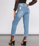 High Rise Destructed Straight Leg Jeans provides a stylish start to creating your best summer outfits of the season with on-trend details for 2023!