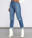 High Rise Distressed Mom Jeans provides a stylish start to creating your best summer outfits of the season with on-trend details for 2023!