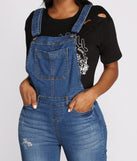 Buckle Down Slightly Distressed Denim Overalls provides a stylish start to creating your best summer outfits of the season with on-trend details for 2023!