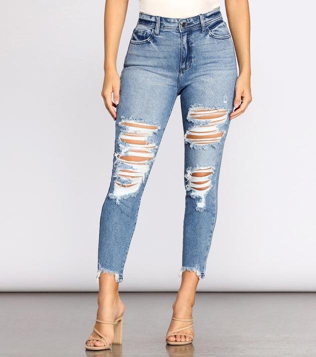 Rise Up Distressed Skinny Jeans for 2023 festival outfits, festival dress, outfits for raves, concert outfits, and/or club outfits