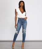 Tobi Super High Rise Destructed Mom Jeans provides a stylish start to creating your best summer outfits of the season with on-trend details for 2023!