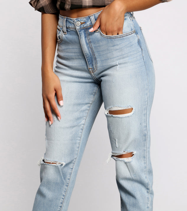 Tobi Super High Rise Cropped Mom Jeans & Windsor