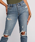 Tobi High Rise Destructed Mom Jeans for 2023 festival outfits, festival dress, outfits for raves, concert outfits, and/or club outfits