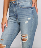 Bella Super High-Rise Destructed Skinny Jeans for 2023 festival outfits, festival dress, outfits for raves, concert outfits, and/or club outfits