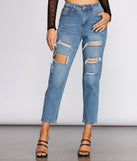 High Rise Majorly Distressed Straight Leg Jeans for 2023 festival outfits, festival dress, outfits for raves, concert outfits, and/or club outfits