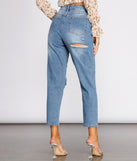 High Rise Destructed Straight Leg Jeans provides a stylish start to creating your best summer outfits of the season with on-trend details for 2023!