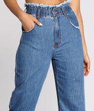 High Rise Paper Bag Waist Denim Pants provides a stylish start to creating your best summer outfits of the season with on-trend details for 2023!