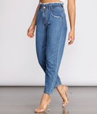 High Rise Paper Bag Waist Denim Pants provides a stylish start to creating your best summer outfits of the season with on-trend details for 2023!