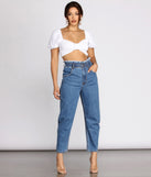 High Rise Paper Bag Waist Denim Pants provides a stylish start to creating your best summer outfits of the season with on-trend details for 2023!