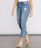 High Rise Straight Leg Destructed Denim Jeans for 2023 festival outfits, festival dress, outfits for raves, concert outfits, and/or club outfits