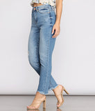 High Rise Frayed Hem Jeans for 2023 festival outfits, festival dress, outfits for raves, concert outfits, and/or club outfits