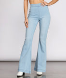 High Rise Denim Flare Pants is a trendy pick to create 2023 festival outfits, festival dresses, outfits for concerts or raves, and complete your best party outfits!