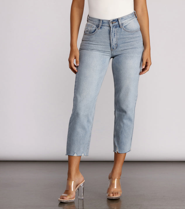 High Waist Cropped Denim Jeans for 2023 festival outfits, festival dress, outfits for raves, concert outfits, and/or club outfits