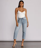 High Waist Cropped Denim Jeans provides a stylish start to creating your best summer outfits of the season with on-trend details for 2023!