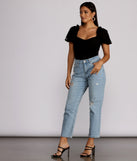Casual Vibes High Waist Jeans provides a stylish start to creating your best summer outfits of the season with on-trend details for 2023!
