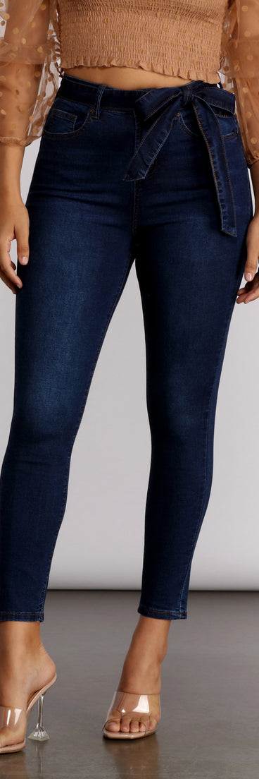 Tied To Chic Skinny Jeans for 2023 festival outfits, festival dress, outfits for raves, concert outfits, and/or club outfits