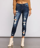 On Your Mind Distressed Cropped Skinny Jeans for 2023 festival outfits, festival dress, outfits for raves, concert outfits, and/or club outfits