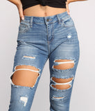 Edgy Appeal Mid Rise Cropped Skinny Jeans for 2023 festival outfits, festival dress, outfits for raves, concert outfits, and/or club outfits