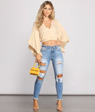Mid Rise Frayed Cropped Skinny Jeans provides a stylish start to creating your best summer outfits of the season with on-trend details for 2023!