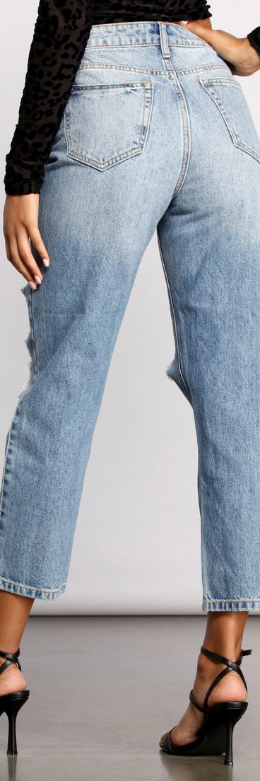 High Rise Distressed Straight Boyfriend Jeans provides a stylish start to creating your best summer outfits of the season with on-trend details for 2023!