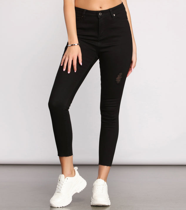 High Rise Stun On Them Cropped Skinny Jeans for 2023 festival outfits, festival dress, outfits for raves, concert outfits, and/or club outfits