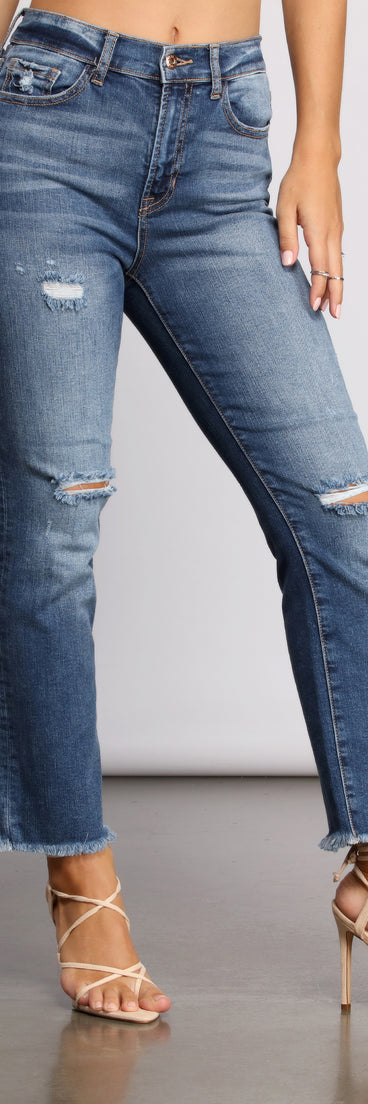 Level Up Mid Rise Frayed Cropped Jeans for 2023 festival outfits, festival dress, outfits for raves, concert outfits, and/or club outfits