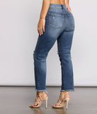 Level Up Mid Rise Frayed Cropped Jeans provides a stylish start to creating your best summer outfits of the season with on-trend details for 2023!