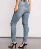 Taking Chances Destructed Raw Edge Skinny Jeans provides a stylish start to creating your best summer outfits of the season with on-trend details for 2023!