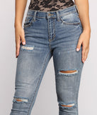 Taking Chances Destructed Raw Edge Skinny Jeans for 2023 festival outfits, festival dress, outfits for raves, concert outfits, and/or club outfits
