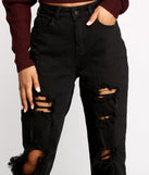 On the Edge High Rise Destructed Boyfriend Jeans for 2023 festival outfits, festival dress, outfits for raves, concert outfits, and/or club outfits