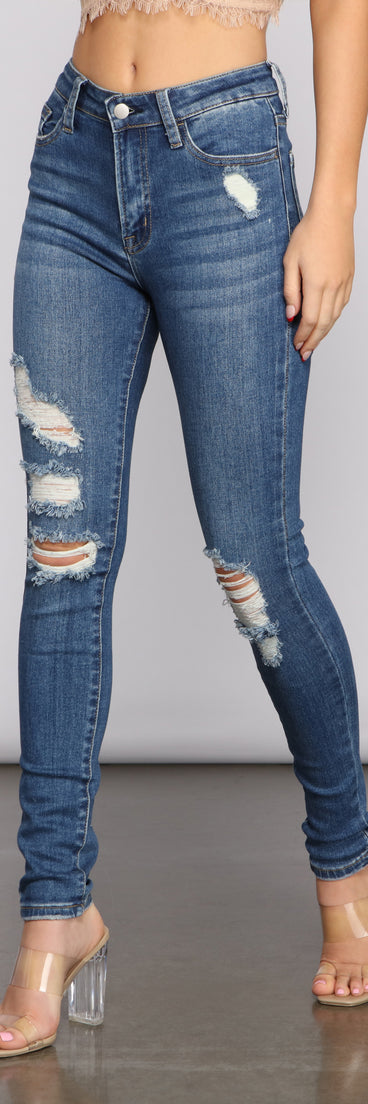 On the Rise Super High Waist Skinny Jeans for 2023 festival outfits, festival dress, outfits for raves, concert outfits, and/or club outfits