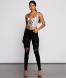 The Classic High Rise Destructed Skinny Jeans provides a stylish start to creating your best summer outfits of the season with on-trend details for 2023!