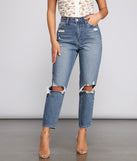 Ella High Rise Cropped Mom Jeans for 2023 festival outfits, festival dress, outfits for raves, concert outfits, and/or club outfits