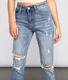 Amanda High Rise Destructed Boyfriend Jeans for 2023 festival outfits, festival dress, outfits for raves, concert outfits, and/or club outfits