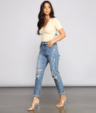 Amanda High Rise Destructed Boyfriend Jeans provides a stylish start to creating your best summer outfits of the season with on-trend details for 2023!