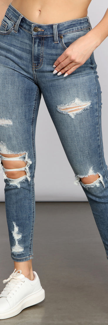 Josie Mid-Rise Cropped Skinny Jeans for 2023 festival outfits, festival dress, outfits for raves, concert outfits, and/or club outfits