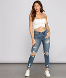 Josie Mid-Rise Cropped Skinny Jeans provides a stylish start to creating your best summer outfits of the season with on-trend details for 2023!