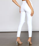 The Classic Distressed High Rise Skinny Jeans provides a stylish start to creating your best summer outfits of the season with on-trend details for 2023!