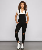 Stylish Edge Destructed Overalls provides a stylish start to creating your best summer outfits of the season with on-trend details for 2023!