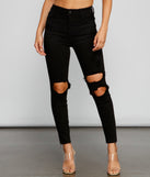 Sleek High Rise Skinny Jeans for 2023 festival outfits, festival dress, outfits for raves, concert outfits, and/or club outfits