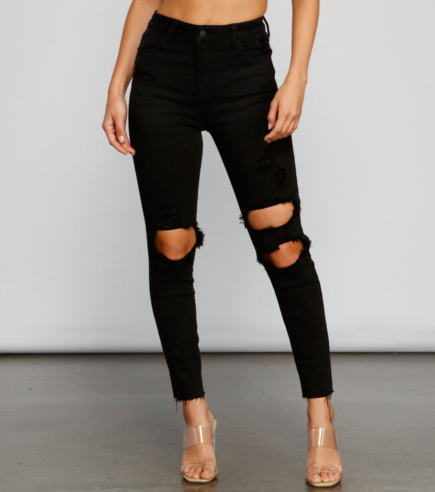 Sleek High Rise Skinny Jeans for 2023 festival outfits, festival dress, outfits for raves, concert outfits, and/or club outfits