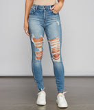 Girl Next Door Destructed Skinny Jeans for 2023 festival outfits, festival dress, outfits for raves, concert outfits, and/or club outfits
