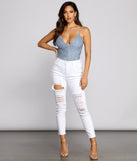 High-Rise Destructed Skinny Ankle Jeans provides a stylish start to creating your best summer outfits of the season with on-trend details for 2023!